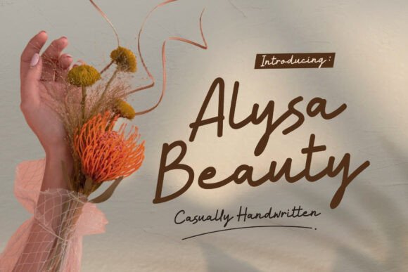 Alysa Beauty: The Handwritten Font That Elevates Campaign Visuals
