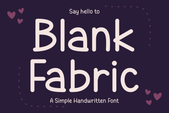 Blank Fabric: A Versatile Handwritten Font for Crafters & Makers