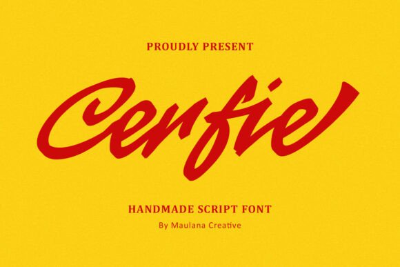 Cerfie: Bringing Energy and Handmade Charm to Brand Typography