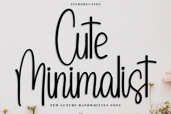 Cute Minimalist: A Festive Typeface for Digital Design Projects