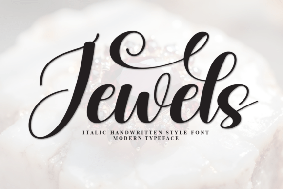 Elegant Typography with Jewels: A Script Font for Modern Web Design