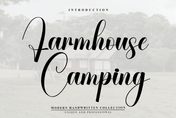 Farmhouse Camping: A Bold Script Font That Elevates Your Brand’s Personality