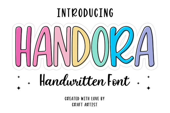 Handora: A Playful Handwritten Font for Social Media Campaigns