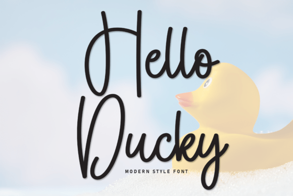 Hello Ducky: A Stylish Script Font for Makers and Creative Sellers