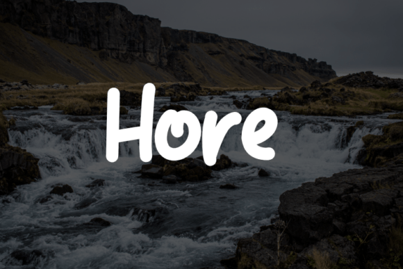 Hore: A Modern Typeface for Elegant Web Design