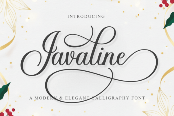 Javaline: A Modern Calligraphy Font for Elegant Editorial Design