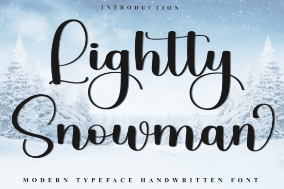 Lightly Snowman: A Soft, Stylish Font That Elevates Small Business Branding