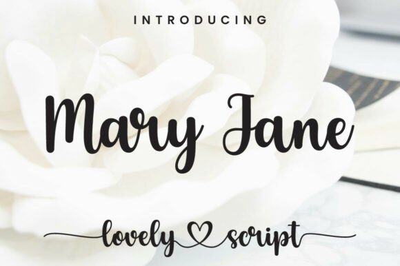 Mary Jane: A Modern Romantic Calligraphy Font for Branding & Design