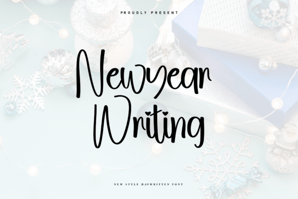 Newyear Writing: A Festive Handwritten Font for Makers and Sellers