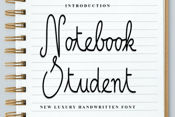 Notebook Student: A Festive Typeface for Enchanting Editorial Designs