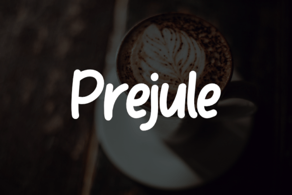 Prejule: A Modern Typeface for Elegant Craft and Product Design
