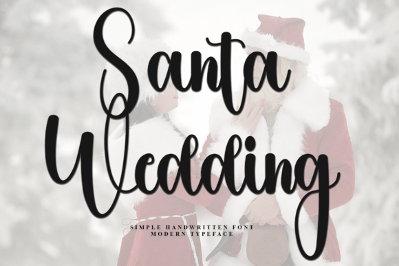 Santa Wedding Font: A Festive Typeface for Web Design Projects