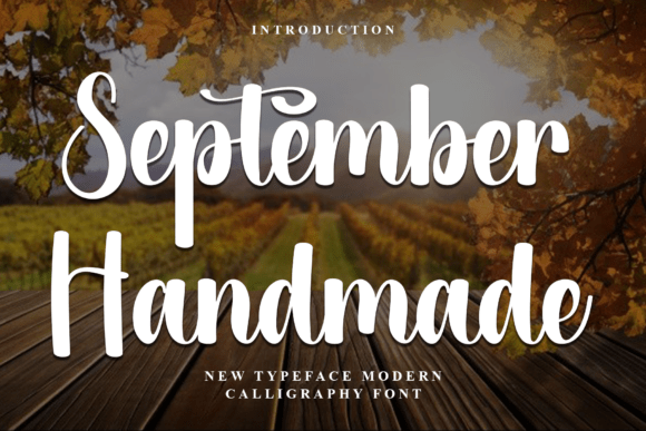 September Handmade: A Warm, Creative Font for Small Business Branding
