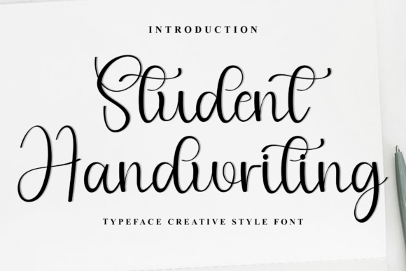 Student Handwriting Font: A Playful Script for Modern Branding Projects