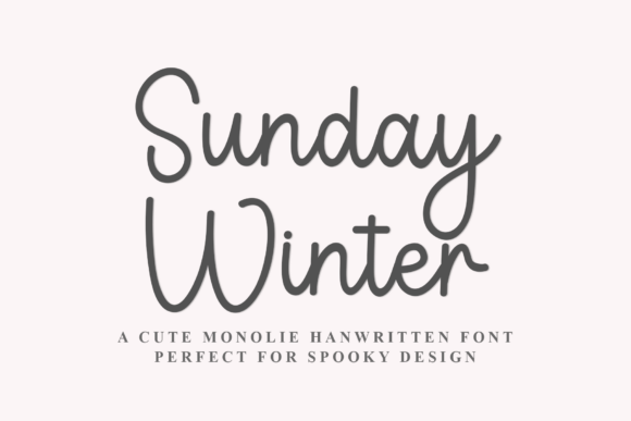 Sunday Winter: A Cozy Script Font for Crafters & Sellers