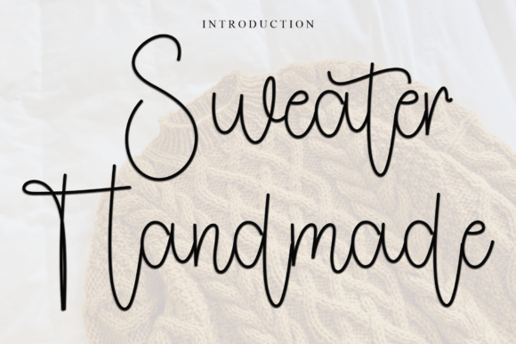 Sweater Handmade Font: Elevate Your Brand with Festive Flair