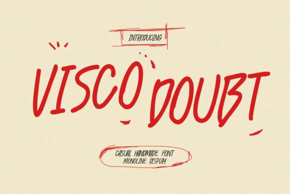 Visco Doubt: A Handmade Display Font That Elevates Digital Marketing Typography