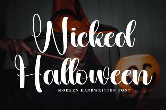 Wicked Halloween Font: Elegant Script for Crafters & Product Designers